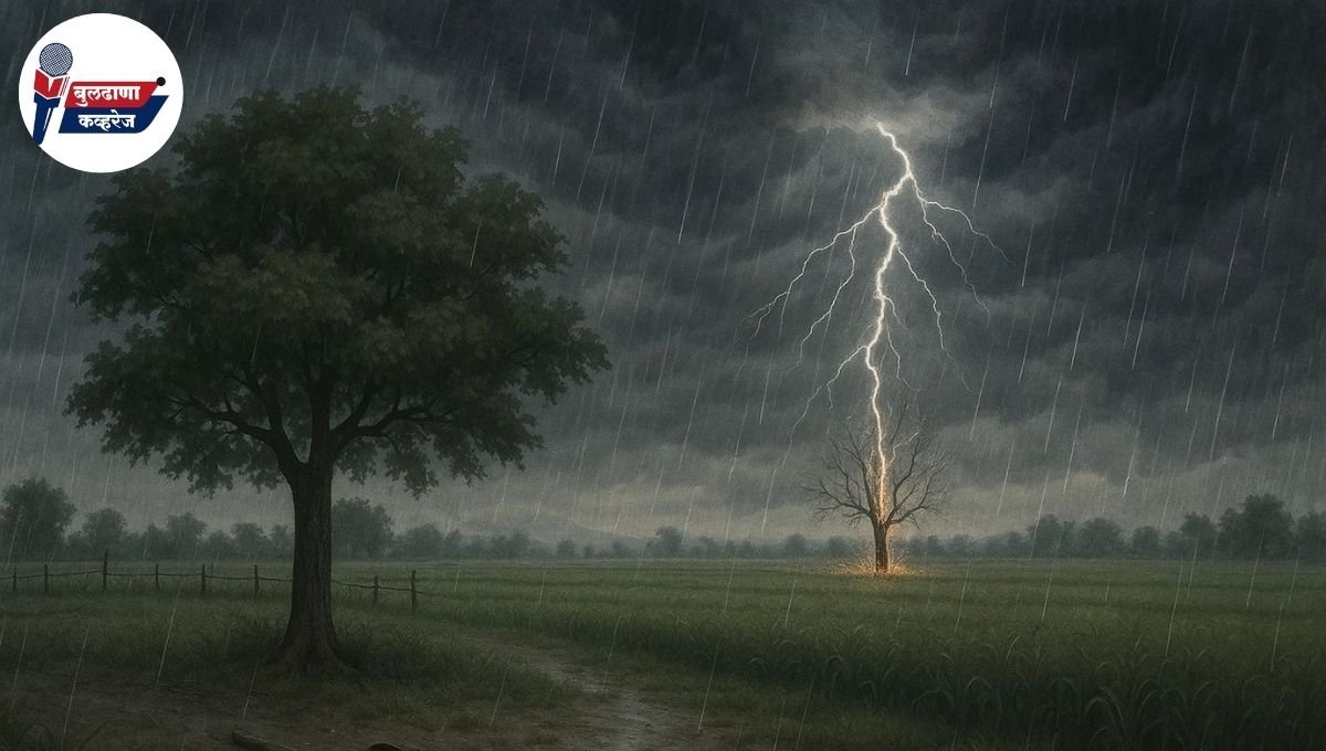 मेहकर तालुक्यातील चायगाव येथे वीज पडून ७५ वर्षीय शेतकऱ्याचा मृत्यू: अवकाळी पावसाचा तडाखा!