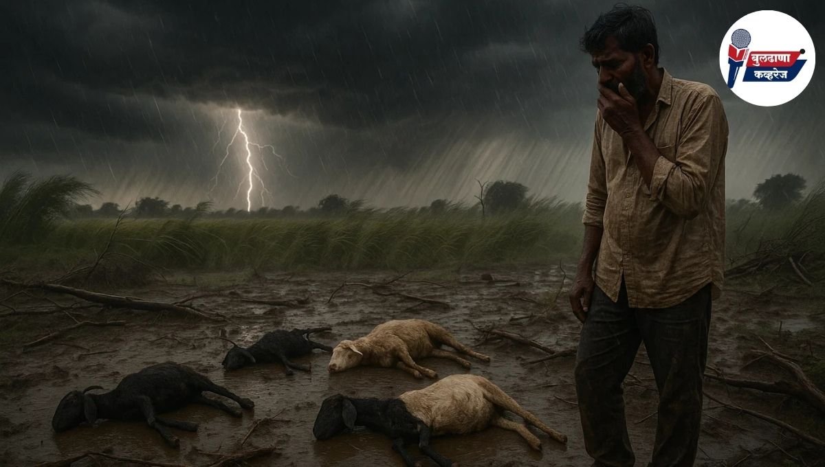 दुःखद घटना..! पांगरी माळी येथे गोठ्याचे छप्पर कोसळून शेतकऱ्याचा मृत्यू; दोन बकऱ्यांचाही मृत्यू…