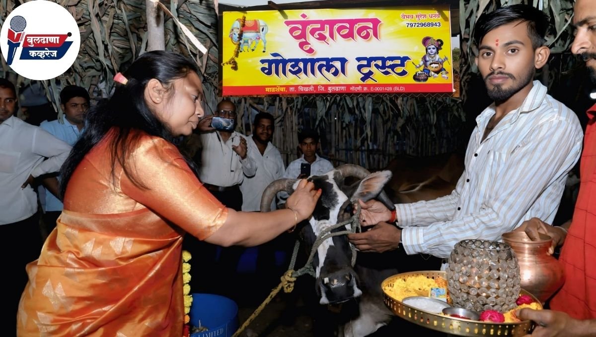 माळशेंबा येथे वृंदावन गोशाळा ट्रस्टचा उद्घाटन सोहळा थाटामाटात पार पडला!