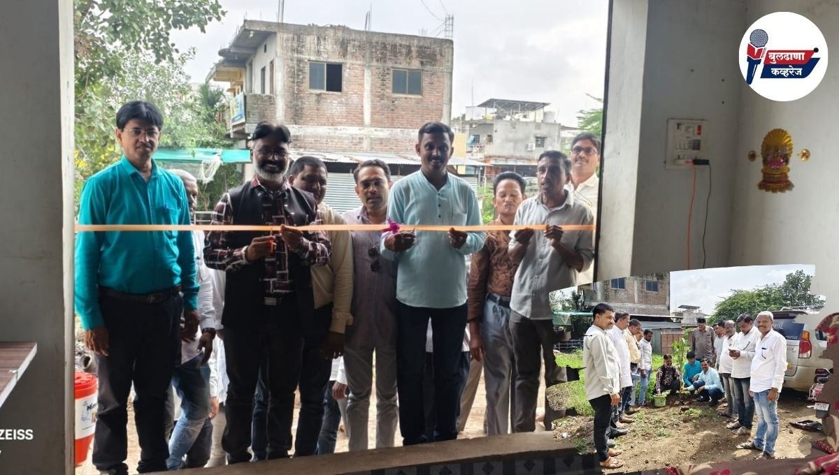 मराठी पत्रकार परिषद तालुका कार्यालयाचे उद्घाटन आणि वृक्षारोपण