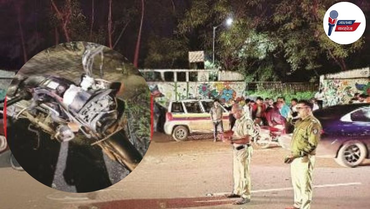 जालना रोडवरील भीषण अपघातात दुचाकीस्वाराचा मृत्यू, कारचालक फरार