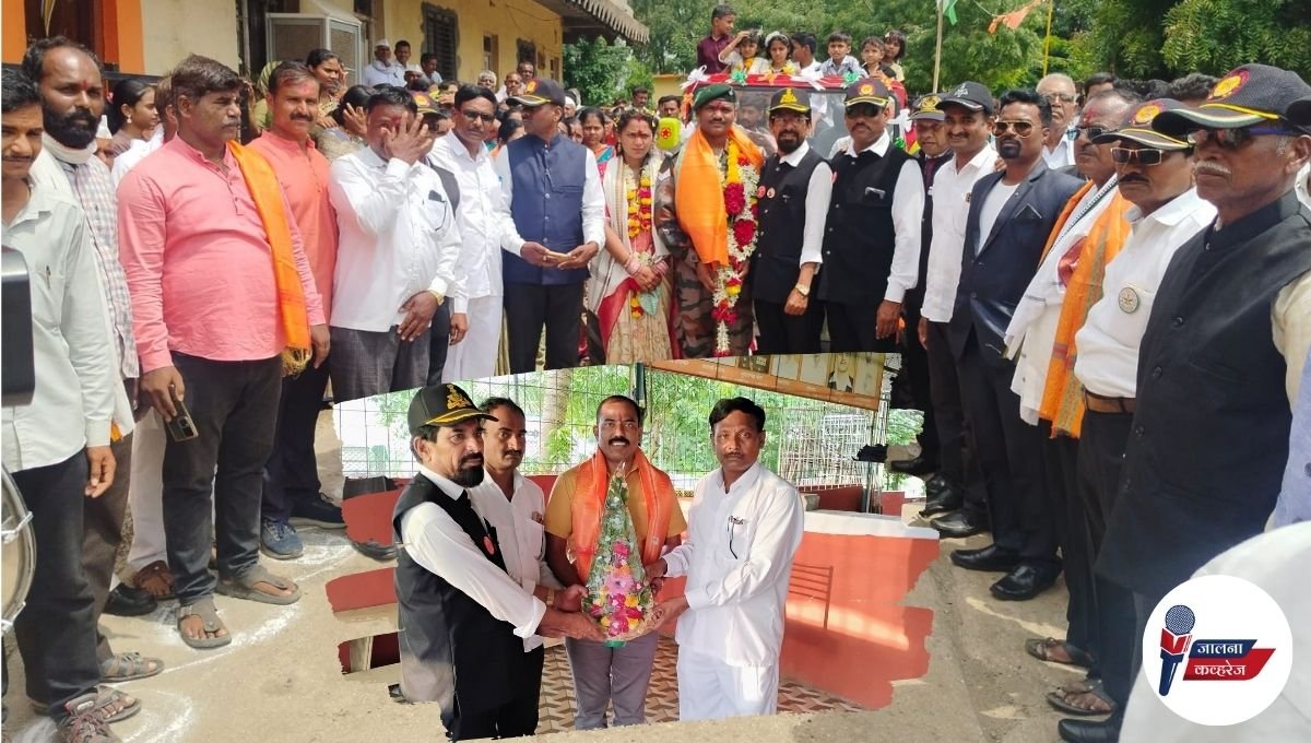 शिराळा येथे माजी सैनिक नीलेश सरडे पाटील यांचा निवृत्ती सत्कार समारंभ उत्साहात संपन्न