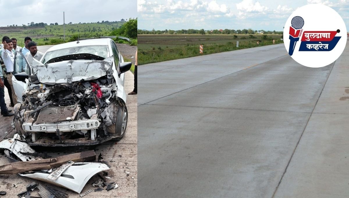देऊळगाव राजा शहरांमधील बायपास जाफराबाद चौफुलीवर जबर अपघात: महिला ठार, पाच जण जखमी