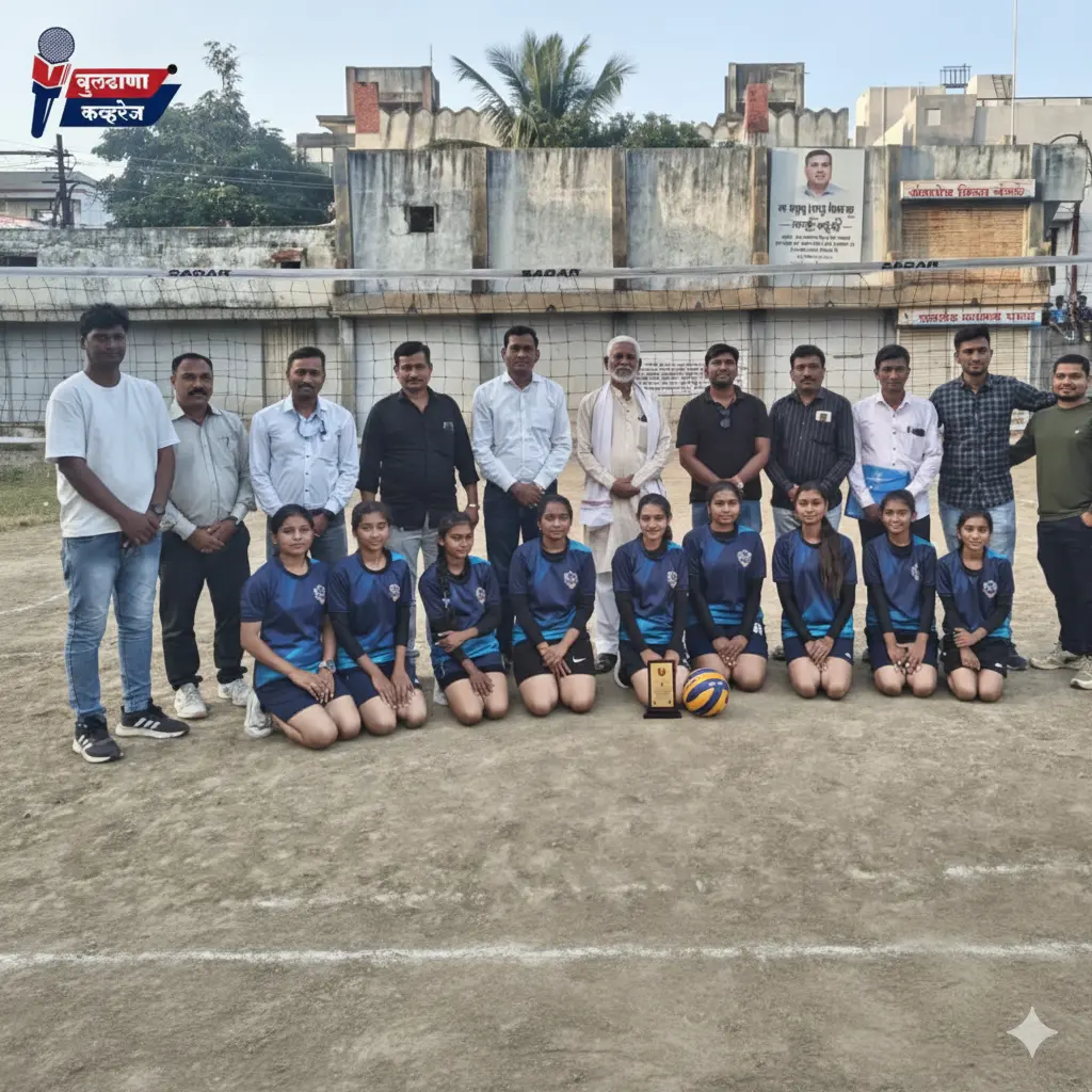 रामकृष्ण विवेकानंद इंग्लिश स्कूलचा विजयी हॉलीबाल संघ